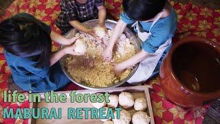 味噌づくり　手作りヨモギ餅　キムチ作り　山暮らし 　田舎暮らし　forest life　selfsufficient lifestyle　homestead