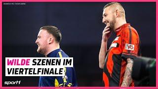 Ekstase, irre Finishes und gute Laune - die kuriosesten Szenen der Viertelfinals | Darts-WM 2025