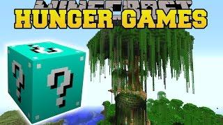 Minecraft: JERRY'S TREE HUNGER GAMES - Lucky Block Mod - Modded Mini-Game