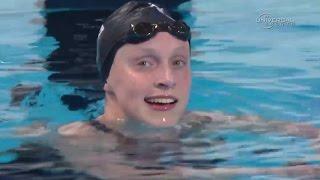 5th 1500m World Record of American Ledecky - Universal Sports