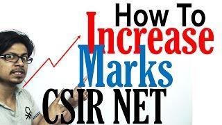 How to increase marks in CSIR NET life sciences exam | CSIR NET preparation  videos