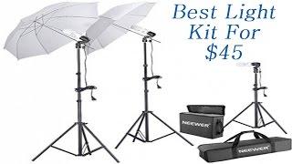 Neewer 600W 5500K Photo Studio Day Light Umbrella Continuous Lighting Kit Hack