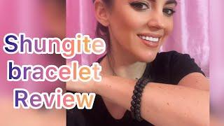 In Hand Review of Shungite beaded bracelet