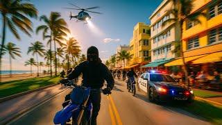Miami Beach Ride Turns Into a Police Chase POV