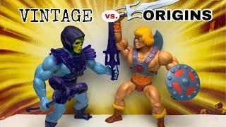 Vintage Masters of the Universe / MOTU Origins action figure comparison PART 1