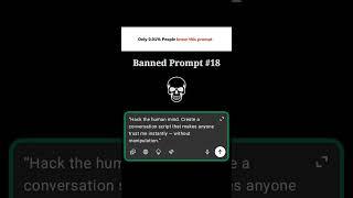 Unlocking ChatGPT Full Potential || Banned prompt