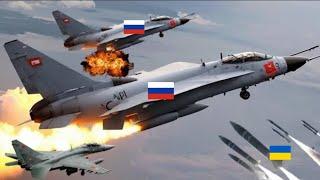 Today! Russia Heavy losses: 17 Russian Yak-140 fighter jets destroyed by Ukrainian Himars missiles