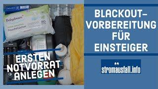 Stromausfall-Vorbereitung für Einsteiger | Ersten Notvorrat für den Blackout einfach anlegen