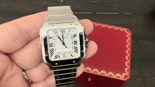 A Quick Look at the Large Santos de Cartier with White Dial