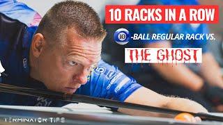 10 RACKS IN A ROW 10BALL VS THE GHOST REGULAR RACK! - PLAYER REVIEW