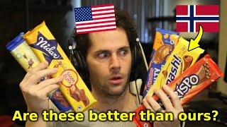 American Tries Norwegian Chocolate Bars For the First Time