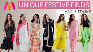 Myntra Unique Festive Finds I Kurta Sets, Co-Ords, Ethnic Dresses I Huge Try-On Haul & Style Tips