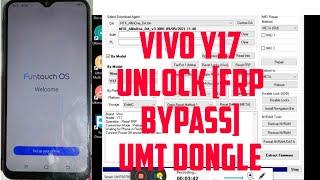 Vivo Y17 1902 unlock [Frp bypass] 2022 Umt Dongle  working