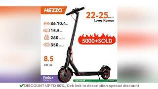 HEZZO 36v 350W 10.4Ah 15.6MPH Electric Scooter Adult HS-04Pro 8.5" Self-Balance Folding Ki