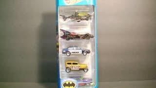 Hot Wheels 2015 BATMAN 5 pack toy review.