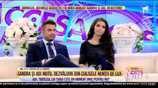 Sandra și Adi Mutu, nuntă și botez de lux: "Vom avea în jur de 300 de invitați"