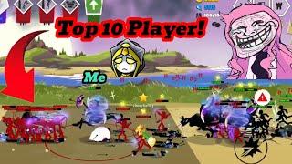 Trolling this TOP 10 Player in Stick War 3 Multiplayer! 