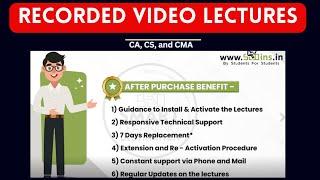 CA, CS, and CMA Recorded Video Lectures and Purchase Benefits I Smart Learning Destination