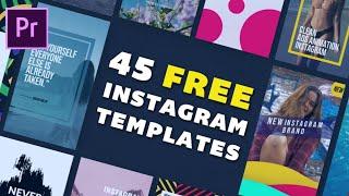 45 FREE Instagram Story Adobe Premiere Pro Templates