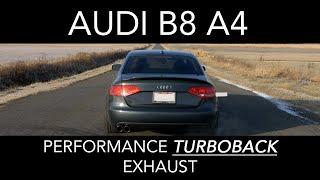 ECS Tuning Audi B8/B8.5 A4 2.0T Single Exit Valved Turbo-Back Exhaust System