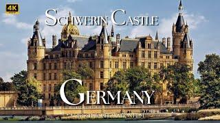 Flying Over Schwerin Castle Germany 4K 60 FPS | Made with Google Earth Studio #germany #schwerin #4k