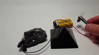 Tester for testing the electrical conductivity of shungite