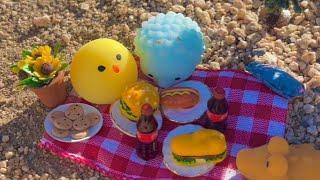 ASMR Mochi Squishy  Camping & Picnic Adventure