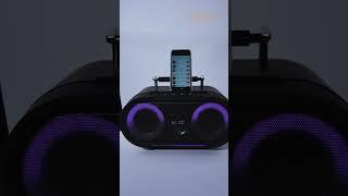 You can connect your phone or tablet to it and start singing right away! #karaoke #rhm #microphone