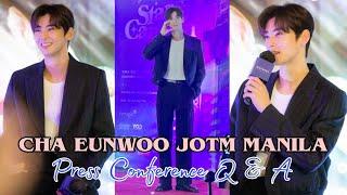 [ENG] Cha Eunwoo Press Conference Q&A | 차은우 JOTM 2022 Manila (Philippines) | 20220806