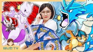 패밀리 포켓몬 카드게임 대결  뮤츠 리자몽 라이츄 GX Family Pokemon Card Battle [애니한TV]