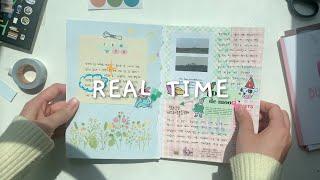 컷 편집 최소화한 리얼 타임 다꾸 asmr ️ | journal with me