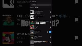 New sound?