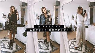 A Week In Autumn Outfits | Hello October Vlogtober