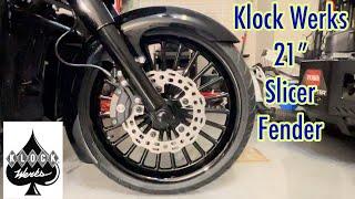 21” Slicer Fender from Klock Werks for my Road Glide 3