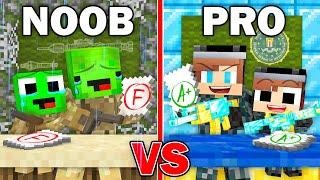 Mikey MILITARY vs JJ FBI Family : NOOB vs PRO Student Survival Battle in Minecraft ! (Maizen)