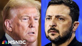 Trump meets with Zelenskyy after accusing him of making 'little nasty aspersions'