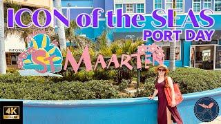 Icon of the Seas | St. Maarten Port Day + Playmakers, Waterslides and more! | Royal Caribbean