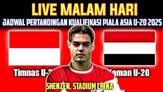  LIVE RCTI Malam HariJadwal INDONESIA U-20 VS YAMAN U-20 Kualifikasi Piala Asia U-20 2025