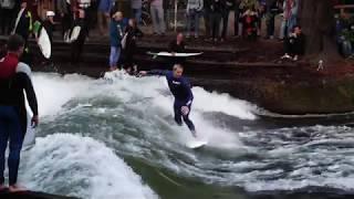 Jamie O´Brien Eisbach Munich 2018