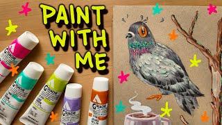 PAINT WITH ME - paint some slightly fall themed stuff with me