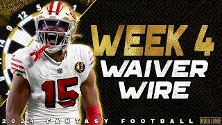 Week 4 Waiver Wire Pickups - 2024 Fantasy Football