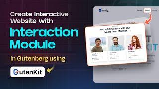 Create Interactive website with Interaction Module in Gutenberg