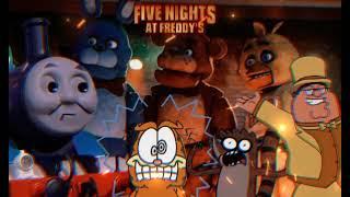 FNAF Song AI Cover FT. Thomas, Garfield, Peter Griffin, and Rigby