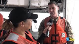 Sabrina takes a ride with the US Coast Guard Sector Guam for Operation Angel Tree