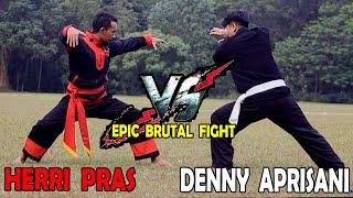 HERRI PRAS VS DENNY APRISANI - EPIC BATTLE SILAT FIGHT (LAGA)