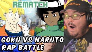 Goku vs Naruto Rap Battle REMATCH! Part 2 (By SSJ9K) REACTION!!!