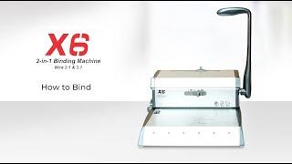 X6 2-in-1 Wire Binding Machine ~ HOW TO BIND