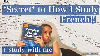 HOW I LEARN FRENCH (my secret) STUDY FRENCH WITH ME 