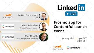 Frosmo app for Contentful launch event