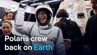 Space X crew return to Earth following first commercial spacewalk | DW News